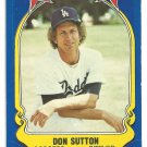 Los Angeles Dodgers Don Sutton 1981 Fleer Star Sticker Baseball Card # 59 Los Angeles Dodgers Don Sutton 1981 Fleer Star Sticker Baseball Card # 59