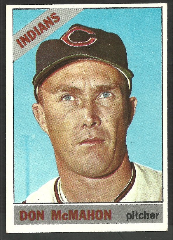 Cleveland Indians Don McMahon 1966 Topps Baseball Card # 133 ex mt