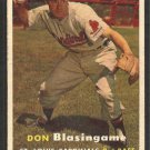 St Louis Cardinals Don Blasingame 1957 Topps Baseball Card # 47 ex/em