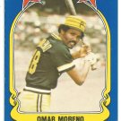 Pittsburgh Pirates Omar Moreno 1981 Fleer Star Sticker Baseball Card # 100