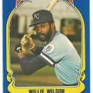 Kansas City Royals Willie Wilson 1981 Fleer Star Sticker Baseball Card # 106