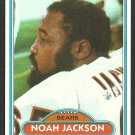 Chicago Bears Noah Jackson 1980 Topps Football Card 186 nr mt