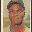 Cleveland Indians Dave Pope 1957 Topps Baseball Card 249 ex/em