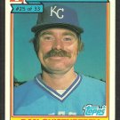 Kansas City Royals Dan Quisenberry 1984 Ralston Purina Baseball Card 25