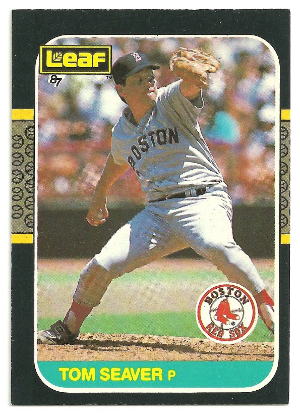 Boston Red Sox Tom Seaver 1987 Leaf Donruss Baseball Card 263