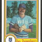 Kansas City Royals Dan Quisenberry 1984 Topps Nestle Dream Team Baseball Card 11 Kansas City Royals Dan Quisenberry 1984 Topps Nestle Dream Team Baseball Card 11