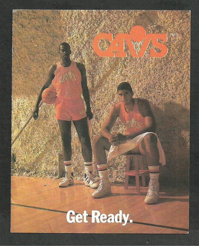 1986 1987 Cleveland Cavaliers Cavs Pocket Schedule