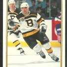 Boston Bruins Stephen Leach 1991 OPC Premier Hockey Card O Pee Chee 12
