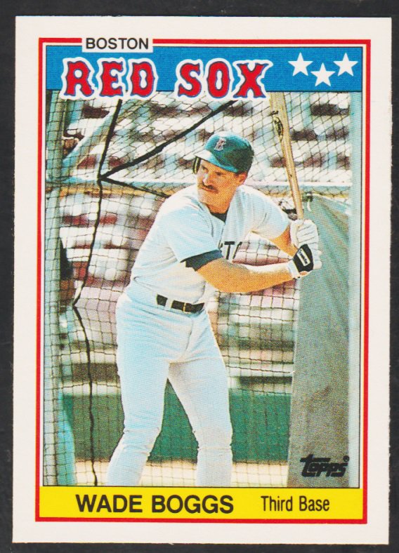 Boston Red Sox Wade Boggs 1988 Topps American Baseball Card 4