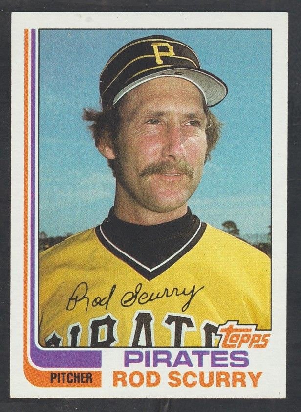 Pittsburgh Pirates Rod Scurry 1982 Topps Baseball Card 207 nr mt