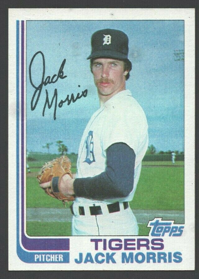 Detroit Tigers Jack Morris 1982 Topps Baseball Card 450 nr mt