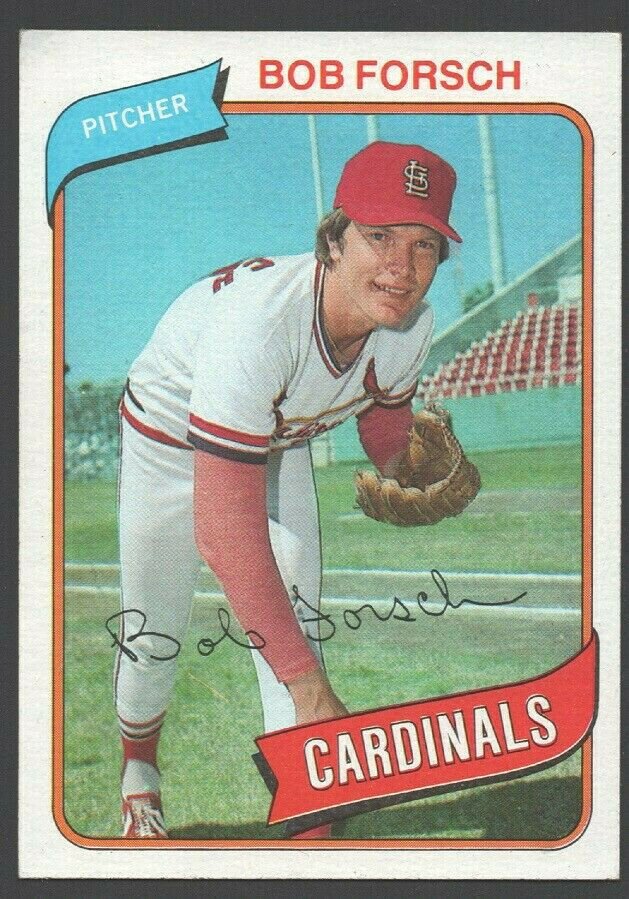 St Louis Cardinals Bob Forsch 1980 Topps Baseball Card 535 nr mt