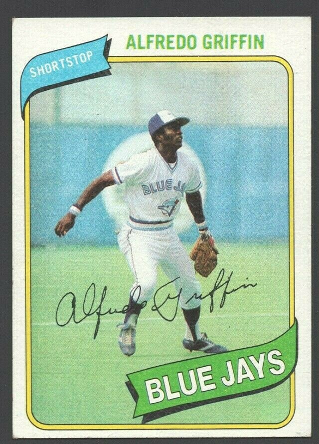 Toronto Blue Jays Alfredo Griffin 1980 Topps Baseball Card 558