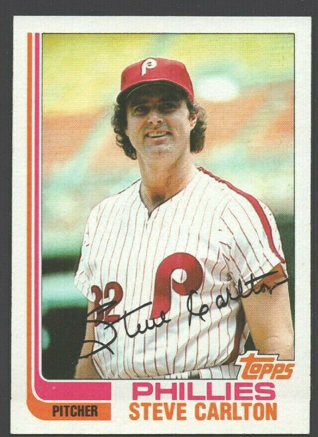 Philadelphia Phillies Steve Carlton 1982 Topps Baseball Card 480 nr mt