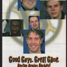 BOSTON BRUINS JOE THORNTON 1999-00 SCHEDULE GOOD GUYS GREAT GAME CARTER SAMSONOV HAL GILL ALLISON