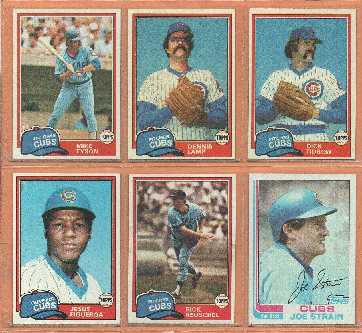 1980 1981 1982 Topps Chicago Cubs Team Lot Bill Buckner Dave Kingman