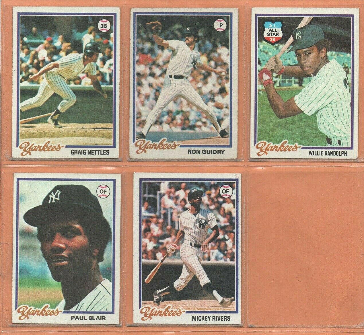 1978 1979 Topps New York Yankees Team Lot 14 Reggie Jackson Catfish ...