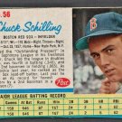 BOSTON RED SOX CHUCK SCHILLING 1962 POST CEREAL # 56