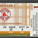 BOSTON RED SOX FENWAY PARK 2011 DIVISION SERIES ALDS FULL TICKET