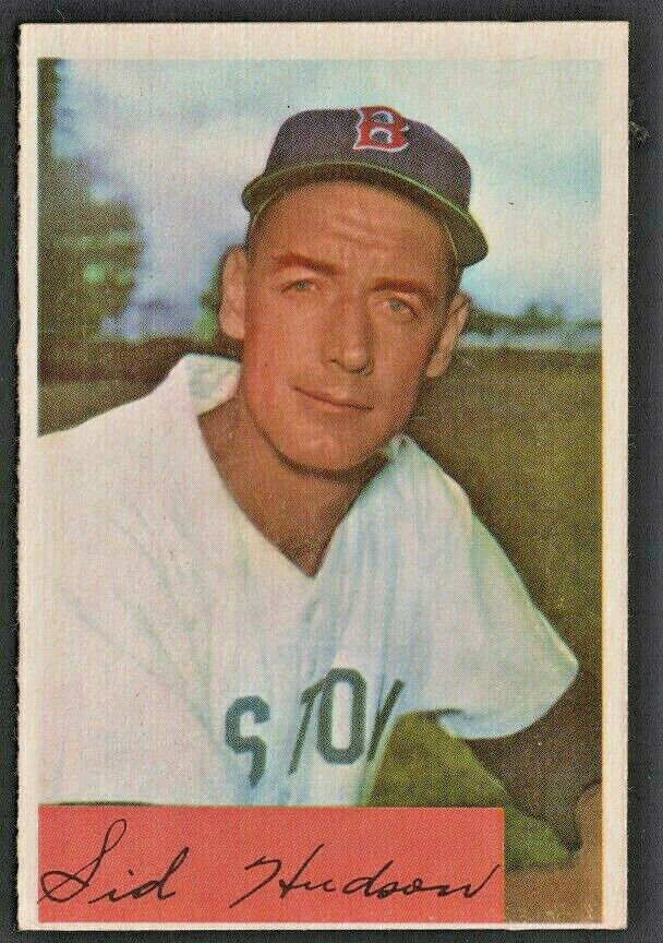BOSTON RED SOX SID HUDSON 1954 BOWMAN # 194