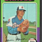 Atlanta Braves Tom House 1975 Topps Baseball Card #525 Atlanta Braves Tom House 1975 Topps Baseball Card #525