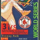 BOSTON RED SOX FENWAY PARK 1999 WORLD SERIES FULL TICKET