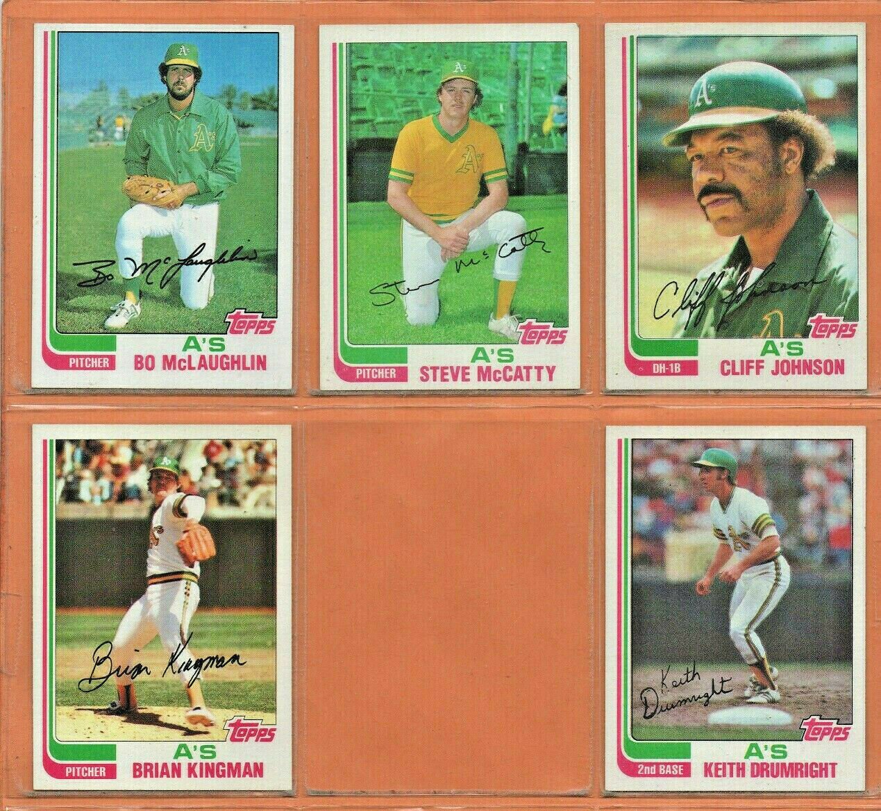 1982 1983 Topps Oakland Athletics Partial Team Set 27 diff Joe Rudi