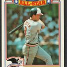 Baltimore Orioles Cal Ripken 1989 Topps Glossy All Star Insert Baseball Card #5 Baltimore Orioles Cal Ripken 1989 Topps Glossy All Star Insert Baseball Card #5