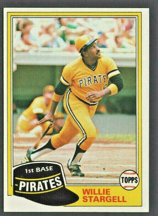 Pittsburgh Pirates Willie Stargell 1981 Topps Baseball Card #380 Nr Mt