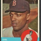 BOSTON RED SOX EARL WILSON 1963 TOPPS BASEBALL CARD # 76 BOSTON RED SOX EARL WILSON 1963 TOPPS BASEBALL CARD # 76