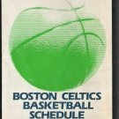 1982 BOSTON CELTICS LOWENBRAU WBZ-TV POCKET SCHEDULE