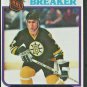 Boston Bruins Ray Bourque Record Breaker 1980 Topps Hockey Card # 2 nr mt oc Rookie Year