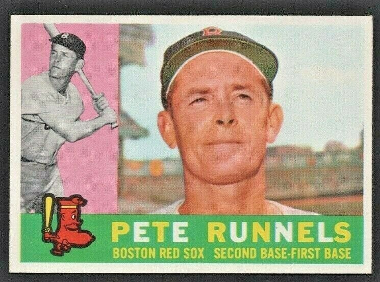 Boston Red Sox Pete Runnels 1960 Topps Baseball Card 15 nr mt