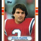 NEW ENGLAND PATRIOTS DOUG FLUTIE 1989 TOPPS # 198 NR MT