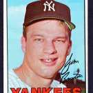 New York Yankees Jim Bouton 1967 Topps Baseball Card #393 ex