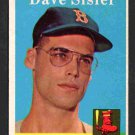 Boston Red Sox Dave Sisler 1958 Topps #59 ex/em