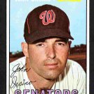 Washington Senators John Orsino 1967 Topps #207 ex