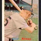Boston Red Sox Billy Klaus 1957 Topps #292 ex Boston Red Sox Billy Klaus 1957 Topps #292 ex