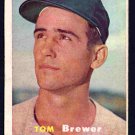 Boston Red Sox Tom Brewer 1957 Topps #112 vg/ex
