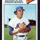 New York Mets Craig Swan 1977 Topps Baseball Card 94 ex New York Mets Craig Swan 1977 Topps Baseball Card 94 ex