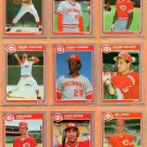 1983 1984 1985 Fleer Cincinnati Reds Team Lot 47 diff Cesar Cedeno Ron Oester Frank Pastore