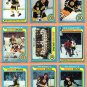 1979 Topps Boston Bruins Team Lot 11 Rick Middleton Brad Park Wayne Cashman