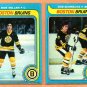 1979 Topps Boston Bruins Team Lot 11 Rick Middleton Brad Park Wayne Cashman