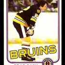 1981 OPC Boston Bruins Team Lot 10 diff Rick Middleton Steve Kasper RC Brad Park !