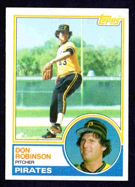 Pittsburgh Pirates Don Robinson 1983 Topps Baseball Card #44 nr mt !