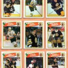 1988 OPC O Pee Chee Boston Bruins Team Lot 13 Ray Bourque Cam Neely Rick Middleton Glen Wesley RC !
