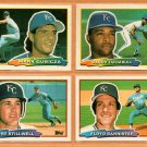1988 Topps Big Baseball Kansas City Royals Lot 4 diff Mark Gubicza Danny Tartabull Kurt Stillwell !