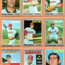 1970 Topps Washington Senators Nationals Nats Team lot 9 diff Mike Epstein Dick Bosman Paul Casanova