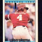 Philadelphia Phillies Lenny Dykstra 1992 Cracker Jack Mini #13 !