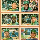 1988 Topps Big Baseball Oakland Athletics Team Lot 6 diff Don Baylor Carney Lansford Dave Parker ! 1988 Topps Big Baseball Oakland Athletics Team Lot 6 diff Don Baylor Carney Lansford Dave Parker !